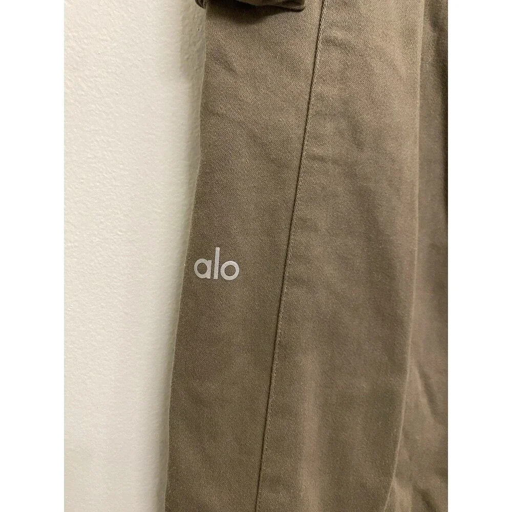 Alo Yoga Show Off Cargo Wide-Leg Trouser Pants Womens XXS 22x28 Army Olive Tree